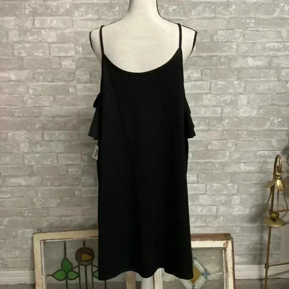 Womens Boohoo black casual cover up ladies dress size 20 - Picture 3 of 10